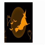 Day Hallowiin Ghost Bat Cobwebs Full Moon Spider Large Garden Flag (Two Sides) Front