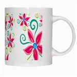 Flower Beauty Sexy Rainbow Sunflower Pink Green Blue White Mugs Right