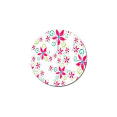 Flower Beauty Sexy Rainbow Sunflower Pink Green Blue Golf Ball Marker