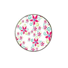 Flower Beauty Sexy Rainbow Sunflower Pink Green Blue Hat Clip Ball Marker (10 Pack) by Mariart