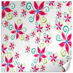 Flower Beauty Sexy Rainbow Sunflower Pink Green Blue Canvas 16  x 16   15.2 x15.41  Canvas - 1