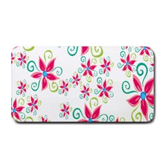 Flower Beauty Sexy Rainbow Sunflower Pink Green Blue Medium Bar Mats by Mariart