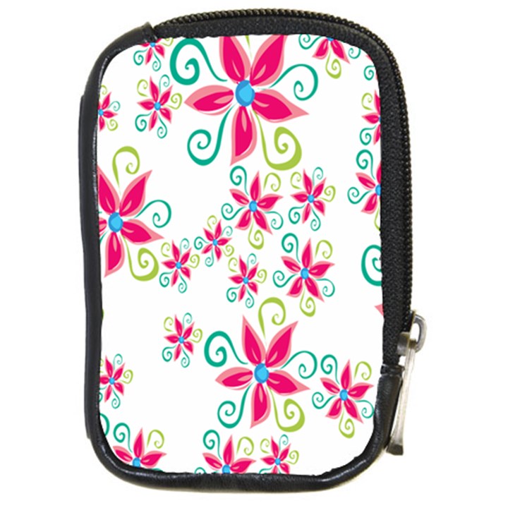 Flower Beauty Sexy Rainbow Sunflower Pink Green Blue Compact Camera Cases