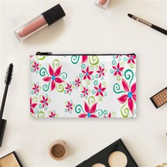 Flower Beauty Sexy Rainbow Sunflower Pink Green Blue Cosmetic Bag (small) 