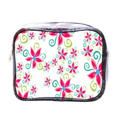 Flower Beauty Sexy Rainbow Sunflower Pink Green Blue Mini Toiletries Bags by Mariart