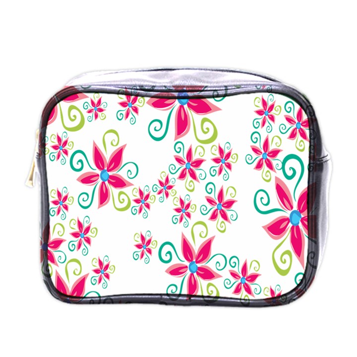 Flower Beauty Sexy Rainbow Sunflower Pink Green Blue Mini Toiletries Bags