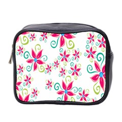 Flower Beauty Sexy Rainbow Sunflower Pink Green Blue Mini Toiletries Bag 2-side by Mariart