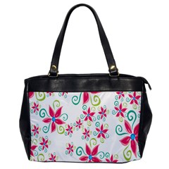 Flower Beauty Sexy Rainbow Sunflower Pink Green Blue Office Handbags by Mariart