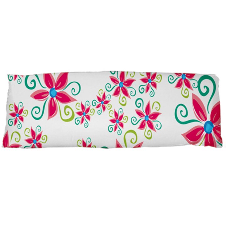 Flower Beauty Sexy Rainbow Sunflower Pink Green Blue Body Pillow Case (Dakimakura)