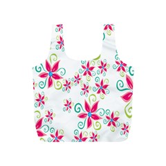 Flower Beauty Sexy Rainbow Sunflower Pink Green Blue Full Print Recycle Bags (s) 