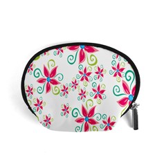 Flower Beauty Sexy Rainbow Sunflower Pink Green Blue Accessory Pouches (small)  by Mariart