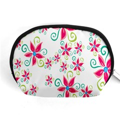 Flower Beauty Sexy Rainbow Sunflower Pink Green Blue Accessory Pouches (medium) 