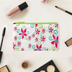 Flower Beauty Sexy Rainbow Sunflower Pink Green Blue Cosmetic Bag (xs) by Mariart