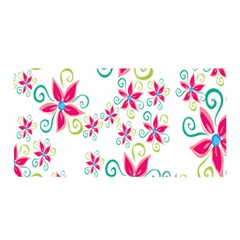 Flower Beauty Sexy Rainbow Sunflower Pink Green Blue Satin Wrap by Mariart