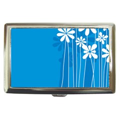 Flower Blue Cigarette Money Cases