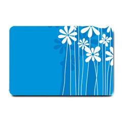 Flower Blue Small Doormat 