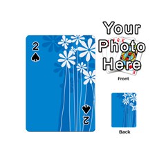 Flower Blue Playing Cards 54 (mini) 