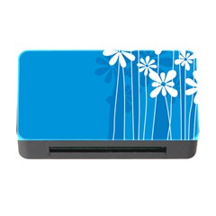 Flower Blue Memory Card Reader With Cf