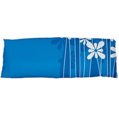 Flower Blue Body Pillow Case (dakimakura)