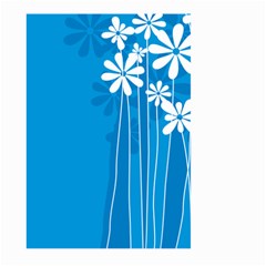 Flower Blue Large Garden Flag (two Sides)