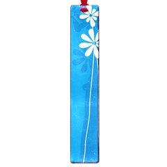 Flower Blue Large Book Marks