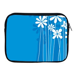 Flower Blue Apple Ipad 2/3/4 Zipper Cases