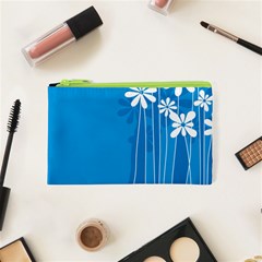 Flower Blue Cosmetic Bag (xs)