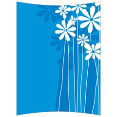 Flower Blue Back Support Cushion by Mariart