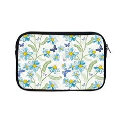 Flower Blue Butterfly Leaf Green Apple Macbook Pro 13  Zipper Case