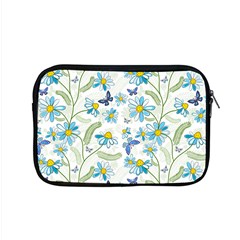 Flower Blue Butterfly Leaf Green Apple Macbook Pro 15  Zipper Case