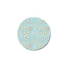 Flower Blue Butterfly Bird Yellow Floral Sexy Golf Ball Marker