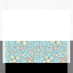 Flower Blue Butterfly Bird Yellow Floral Sexy Rectangular Jigsaw Puzzl by Mariart