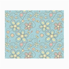 Flower Blue Butterfly Bird Yellow Floral Sexy Small Glasses Cloth by Mariart