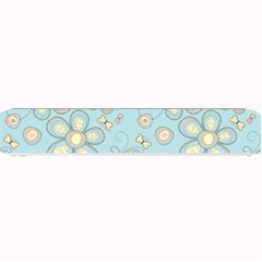 Flower Blue Butterfly Bird Yellow Floral Sexy Small Bar Mats by Mariart