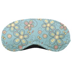 Flower Blue Butterfly Bird Yellow Floral Sexy Sleeping Masks