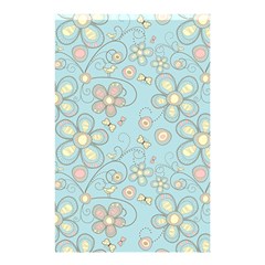 Flower Blue Butterfly Bird Yellow Floral Sexy Shower Curtain 48  X 72  (small) 