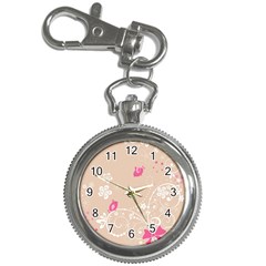 Flower Bird Love Pink Heart Valentine Animals Star Key Chain Watches