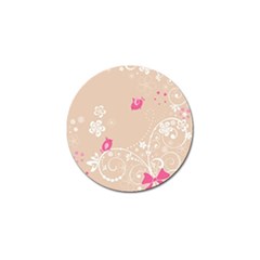 Flower Bird Love Pink Heart Valentine Animals Star Golf Ball Marker