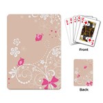 Flower Bird Love Pink Heart Valentine Animals Star Playing Card Back