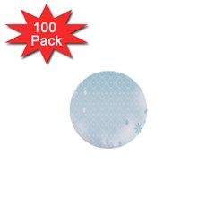 Flower Blue Polka Plaid Sexy Star Love Heart 1  Mini Buttons (100 pack) 