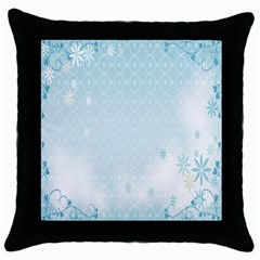 Flower Blue Polka Plaid Sexy Star Love Heart Throw Pillow Case (Black)