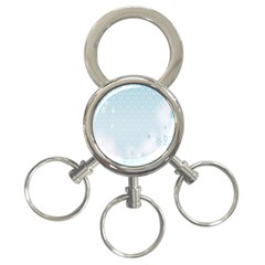 Flower Blue Polka Plaid Sexy Star Love Heart 3-Ring Key Chains