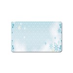 Flower Blue Polka Plaid Sexy Star Love Heart Magnet (Name Card) Front