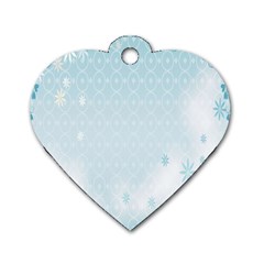 Flower Blue Polka Plaid Sexy Star Love Heart Dog Tag Heart (One Side)