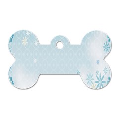 Flower Blue Polka Plaid Sexy Star Love Heart Dog Tag Bone (One Side)