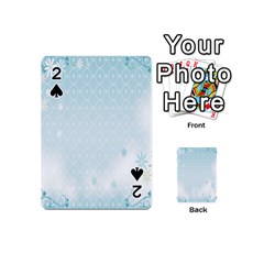 Flower Blue Polka Plaid Sexy Star Love Heart Playing Cards 54 (Mini) 