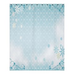 Flower Blue Polka Plaid Sexy Star Love Heart Shower Curtain 60  x 72  (Medium) 