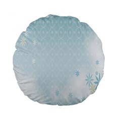 Flower Blue Polka Plaid Sexy Star Love Heart Standard 15  Premium Round Cushions