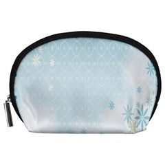 Flower Blue Polka Plaid Sexy Star Love Heart Accessory Pouches (Large) 