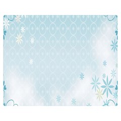 Flower Blue Polka Plaid Sexy Star Love Heart Double Sided Flano Blanket (Medium) 